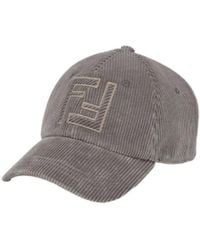 Fendi - Corduroy Baseball Cap - Lyst