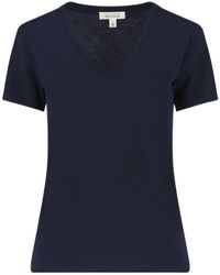 Nili Lotan - Carol V-Neck Short Sleeved T-Shirt - Lyst