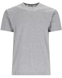 COMME DES GARÇONS PLAY - Comme Des Garçons Play Logo Patch Crewneck T-Shirt - Lyst