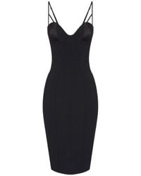 Elisabetta Franchi - Corset-Back Sleeveless Midi Dress - Lyst