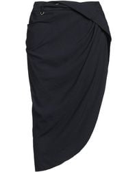 Jacquemus - Asymmetrical Solid-Color Mini Skirt - Lyst
