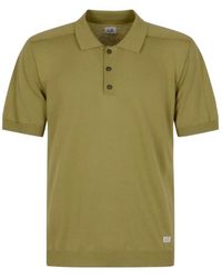 C.P. Company - Logo Patch Polo Shirt - Lyst