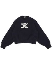 Celine - Crewneck Sweater - Lyst