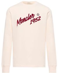 Moncler - Logo Cotton Jersey Long Sleeve T-Shirt - Lyst