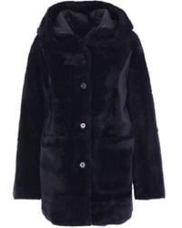 Arma - Hooded Shearling Coat - Lyst