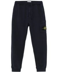Stone Island - Compass Patch Drawstring Trousers - Lyst