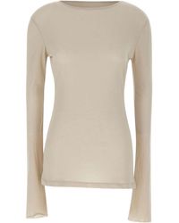 Entire studios - Sheer Long Sleeve Knitted Top - Lyst