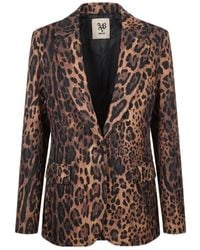 Aniye By - Leopard-Print Blazer - Lyst