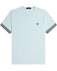 Fred Perry - Stripe Cuff T-Shirt - Lyst