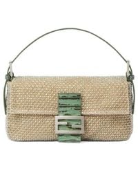 Fendi - Baguette 26424 Two-Tone Beaded Mesh Bag - Lyst