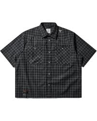ROA - Check-Print Short-Sleeve Shirt - Lyst