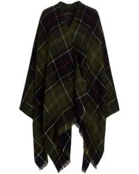 Barbour - Tartan Fringed Edge Shawl - Lyst