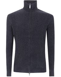 Rrd - Zip-Up Velvet Cardigan - Lyst