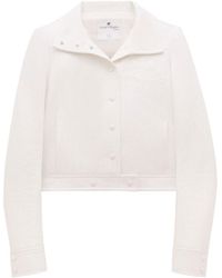 Courreges - Courrèges Vinyl Straight Hem Cropped Jacket - Lyst