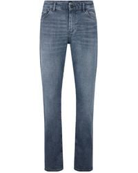 BOSS - Washed Straightleg Jeans - Lyst