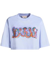 Marni - Jersey T-Shirt With Print - Lyst
