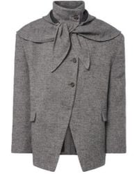 Magda Butrym - Herringbone Wool And Cashmere-Blend Blazer - Lyst