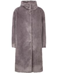 Herno - Long Sleeved High-Neck Coat - Lyst