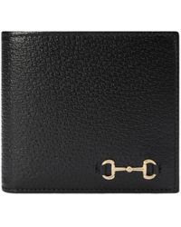 Gucci - Horsebit Leather Bi-Fold Wallet - Lyst
