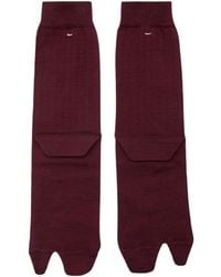 Maison Margiela - Ribbed-Knit Wool-Blend Socks - Lyst