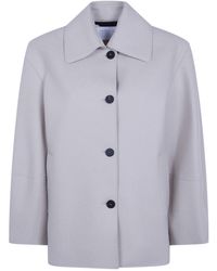 Harris Wharf London - Boxy Buttoned Coat - Lyst