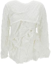 Comme des Garçons - Comme Des Garçons Ruffled Top - Lyst