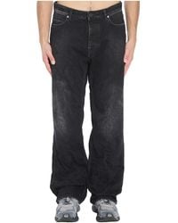 Balenciaga - Distressed Relaxed Fit Jeans - Lyst