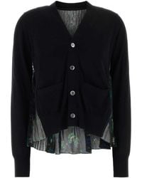 Sacai - Button-Up V-Neck Cardigan - Lyst