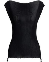 Alberta Ferretti - Ribbed Knit Top - Lyst