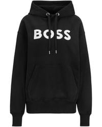 BOSS - Econy Organic Cotton Oversized Hoodie - Lyst