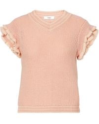Chloé - Ruffled Wool Top - Lyst