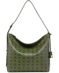 MCM - Large Aren Hobo Visetos Monogram Shoulder Bag - Lyst