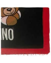 Moschino - Teddy Bear Print Scarf - Lyst