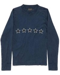 Balenciaga - Top Rating Long Sleeve Fitted Top - Lyst