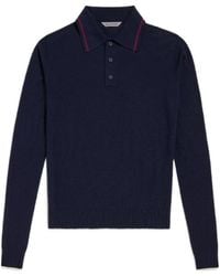 Balenciaga - Wool Long-Sleeve Polo Shirt - Lyst
