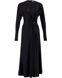 Rabanne - Crewneck Gathered Dress - Lyst