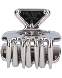 Prada - Logo Detailed Claw Hair Clip - Lyst