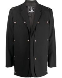 Y. Project - Snap Panel Layered Blazer - Lyst
