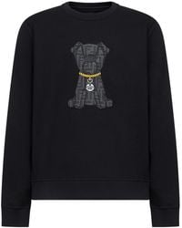 Fendi - Ff Dog Jacquard Crewneck Sweatshirt - Lyst