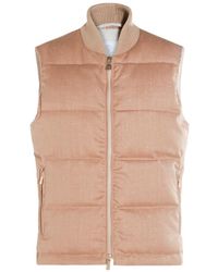 Eleventy - Quilted Zipped Gilet - Lyst