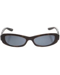 Balenciaga - Rectangular Logo-Detail Sunglasses - Lyst