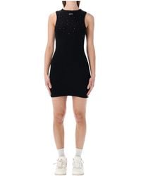 Off-White c/o Virgil Abloh - Logo Detailed Sleeveless Mini Dress - Lyst