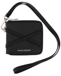 McQueen - Logo Printed Bi-Fold Wallet - Lyst