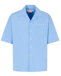 Marni - Short-Sleeve Logo Printed Shirt - Lyst