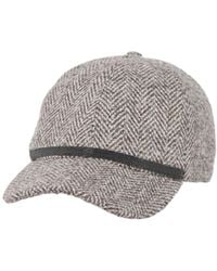 Brunello Cucinelli - Herringbone Tweed Curved Brim Cap - Lyst
