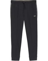 BOSS - Side Stripe Cuff Sweatpants - Lyst