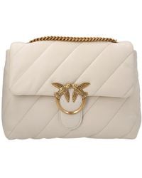 Pinko - Love Big Puff Chain-Linked Shoulder Bag - Lyst