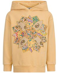 Etro - Kids Floral-Patch Long Sleeved Hoodie - Lyst