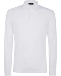 Zanone - Long Sleeve Polo Shirt - Lyst