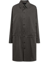 MM6 by Maison Margiela - Gabardine Shirt Dress - Lyst